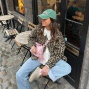 Women's Long Sleeved Leopard Print Jacket Jacket - Image 3