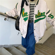 Vintage Harajuku Jacket Hip Hop Loose Jacket Women - Image 3