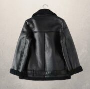 Women's motorcycle jacket leather jacket - Image 3