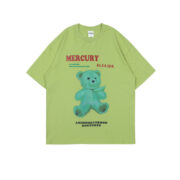 Summer Fashion Brand Street Cartoon Bear Short Sleeve T-Shirt For Men And Women - Image 3