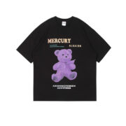 Summer Fashion Brand Street Cartoon Bear Short Sleeve T-Shirt For Men And Women - Image 4