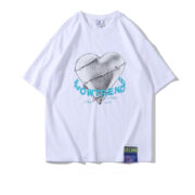 Printed Tide Brand Short-Sleeved Women And Men Loose Street Fashion Summer Half-Sleeved Top - Image 5