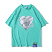 Printed Tide Brand Short-Sleeved Women And Men Loose Street Fashion Summer Half-Sleeved Top - Image 4