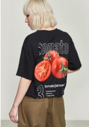 Summer new European and American street fashion vegetables broccoli printing pattern T-shirt men and women street bf personality student short sleeve