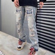 European And American Hip Hop Men's Ripped Jeans