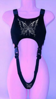 Goth Skinny Crop Y2k Short Vest - Image 7