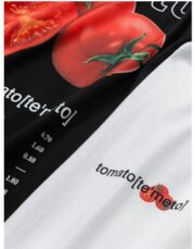 Summer new European and American street fashion vegetables broccoli printing pattern T-shirt men and women street bf personality student short sleeve - Image 3