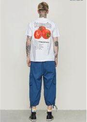 Summer new European and American street fashion vegetables broccoli printing pattern T-shirt men and women street bf personality student short sleeve - Image 5