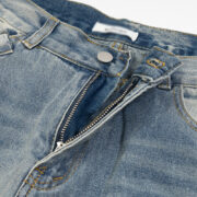 Punk Street Fashion Paint Splash Loose Distressed Beggar Straight-leg Trousers Men And Women - Image 3