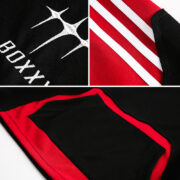 High Street Design Fashion Brand Contrast Color Patchwork Hoodie Men And Women - Image 4