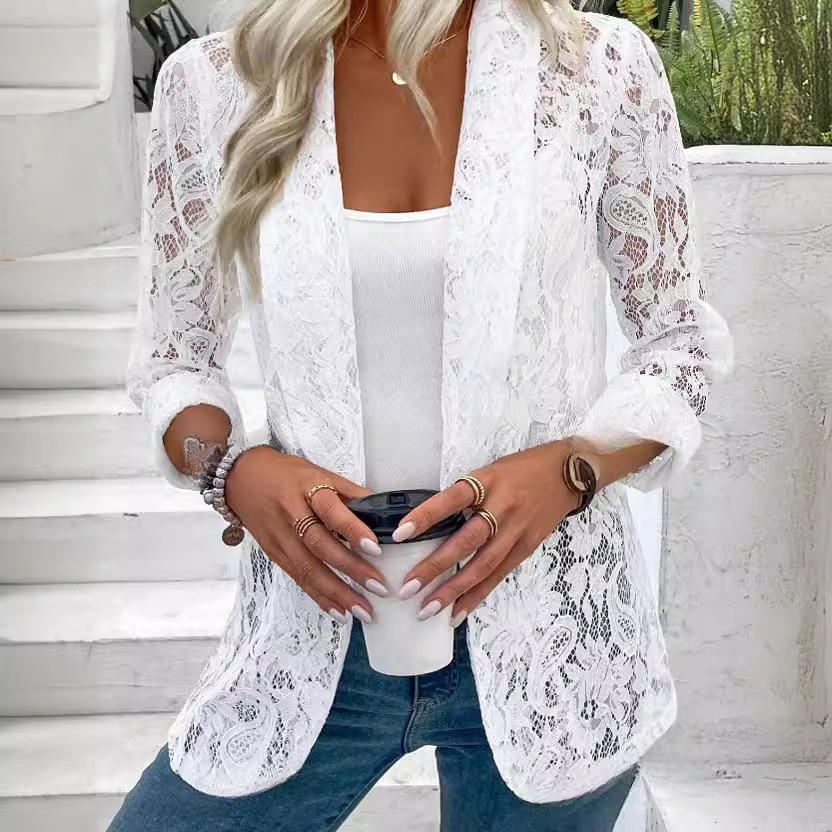 914915ac-f528-4a84-8575-ba0d569c6eea.jpg Lace Blouse Jacket - Image 1