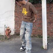 European And American Hip Hop Men's Ripped Jeans - Image 4