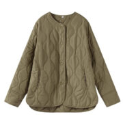 Women's Jacket Loose Round Neck Quilted Jacket - Image 3