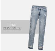 Destroy Insect Bite Men And Women Same Style High Street Fashion Jeans - Image 6
