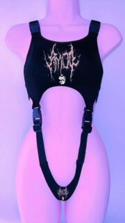 Goth Skinny Crop Y2k Short Vest - Image 6