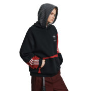High Street Design Fashion Brand Contrast Color Patchwork Hoodie Men And Women - Image 3