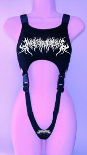 Goth Skinny Crop Y2k Short Vest - Image 3