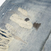 Punk Street Fashion Paint Splash Loose Distressed Beggar Straight-leg Trousers Men And Women - Image 4