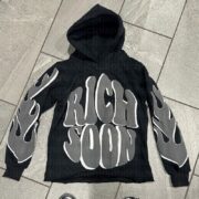 Winter Letters Puff Print Loose Hip Hop Streetwear Men's And Women's Hoodie - Image 5