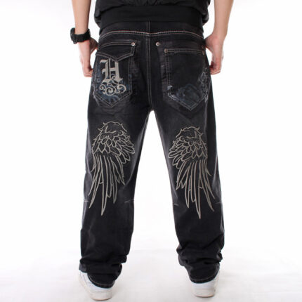 European Hip Hop Street Dance Clothing Washed Loose Skateboard Jeans